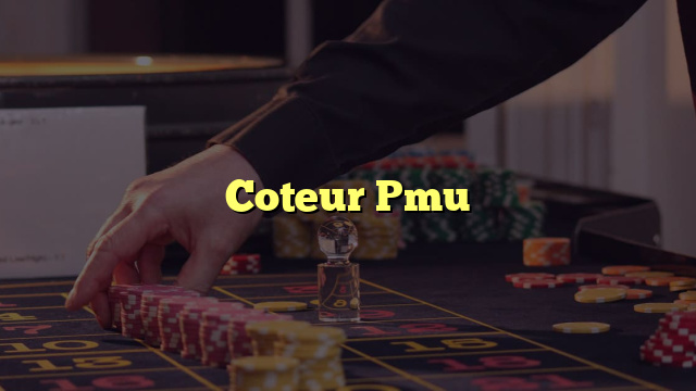 Coteur Pmu