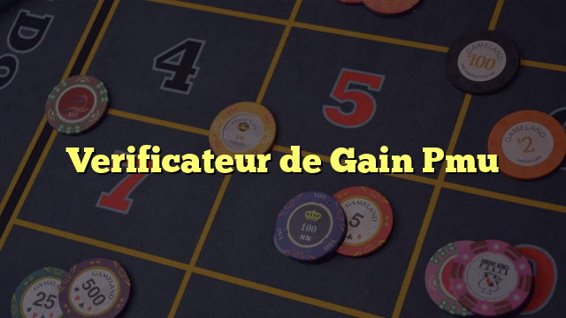 Verificateur de Gain Pmu