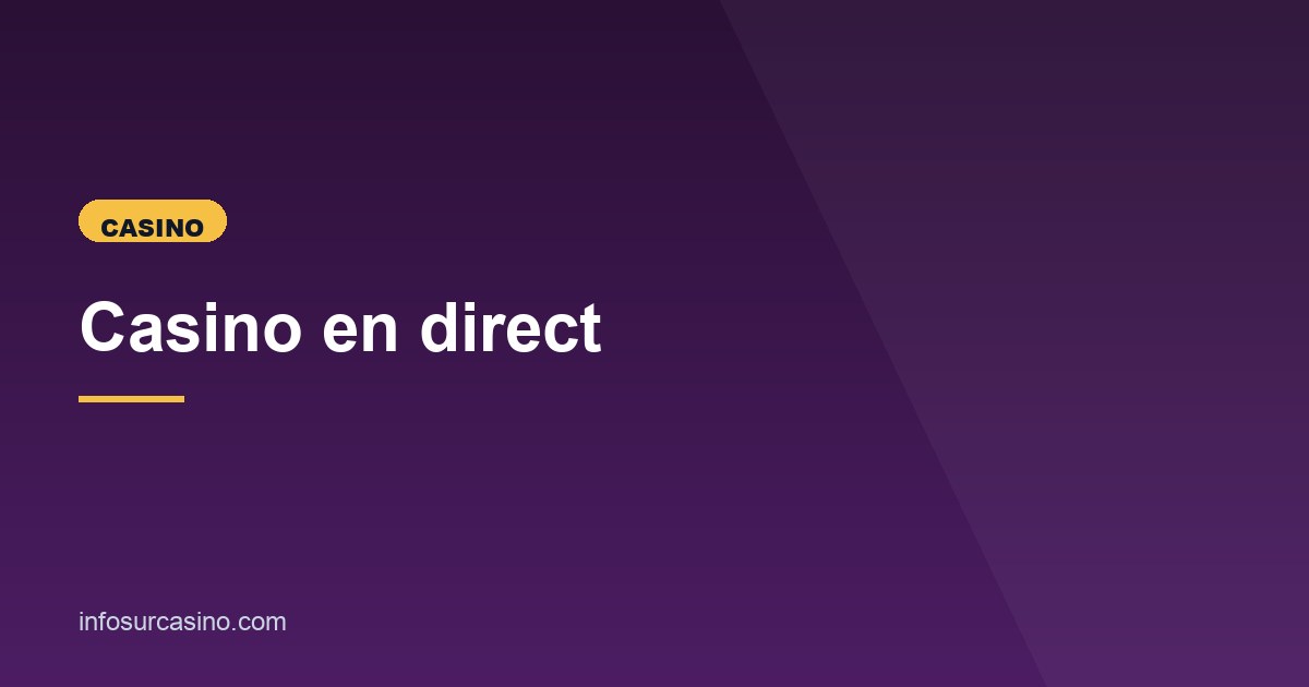 Illustration de l'article consacré au casino en direct